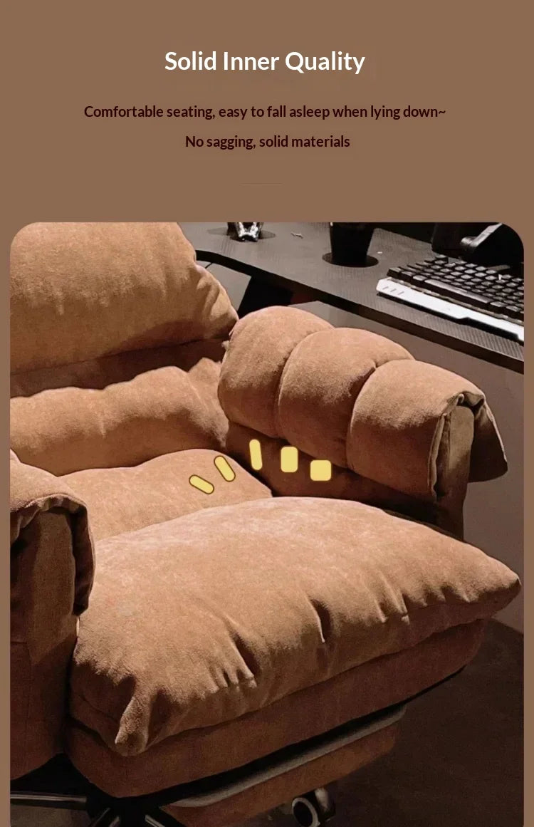 Comfortable Long-term Sofa Chair Gaming Chair Bedroom Desk Chair Ergonomic Chair Furniture Sillas Gamer Adjustable Backrest