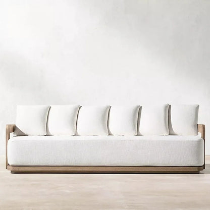 Sofa cover American teak sofa balcony garden modern combination leisure aluminum alloy outdoor