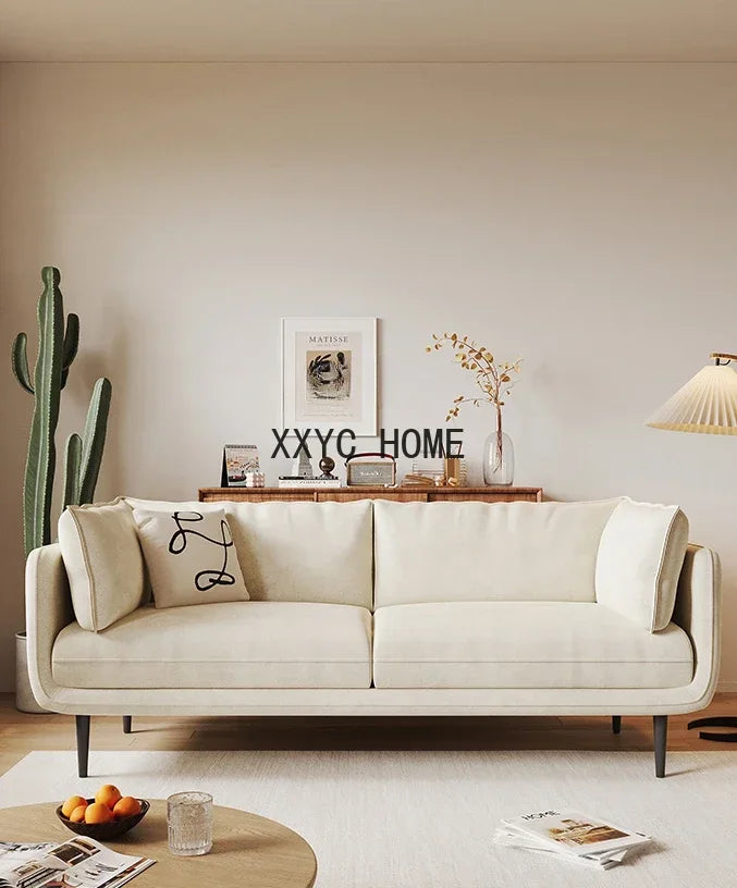 Latex Vintage Cat Scratch Cloth Fabric Sofa Small Apartment Living Room Removable and Washable Complete Set