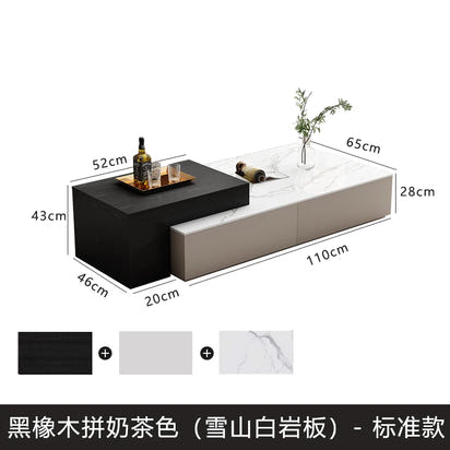 lifting Telescoping lounge coffee table living room Lift top Design Luxury Side Table Storage Tavolino Soggiorno Furniture