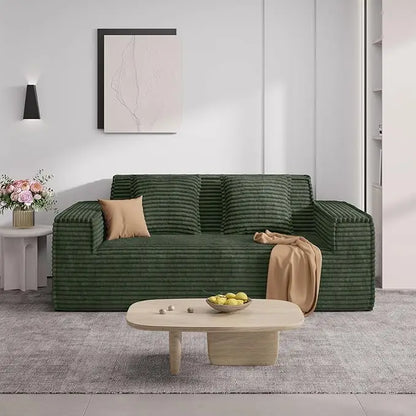 75'' Cloud Loveseat Sofa, No Assembly Required Comfy Deep Seat Couches 1 pcs for Living Room, Bedroom - Ready to Use  Customized