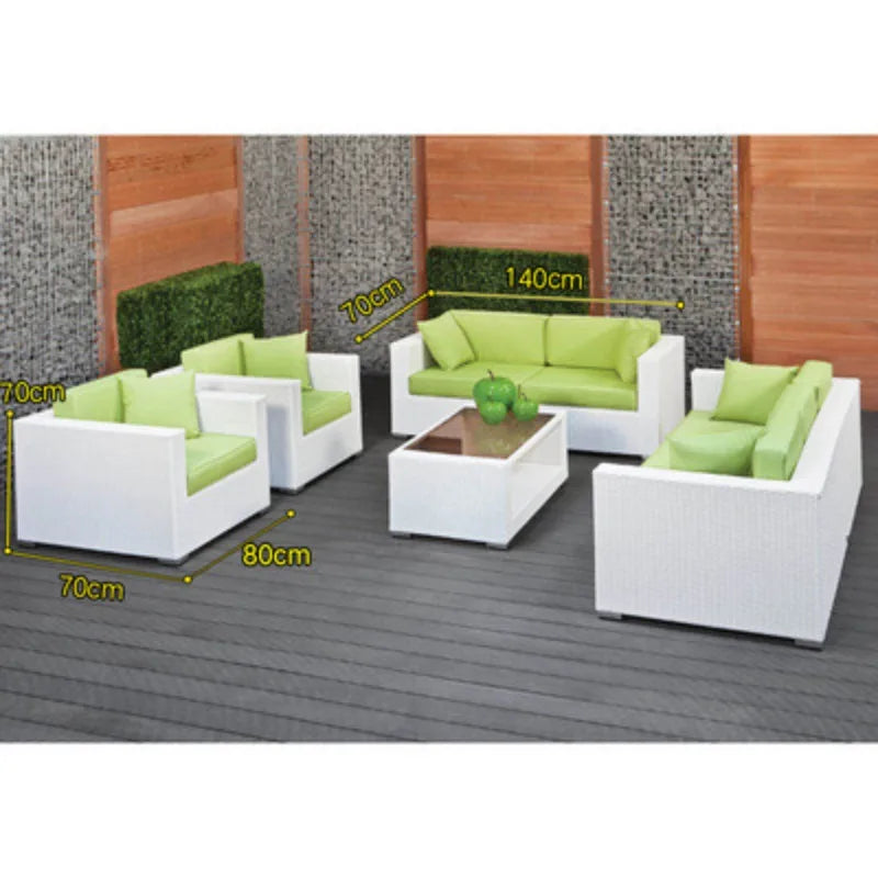 Imitation rattan sofa leisure courtyard garden sun room outdoor outdoor balcony corner waterproof