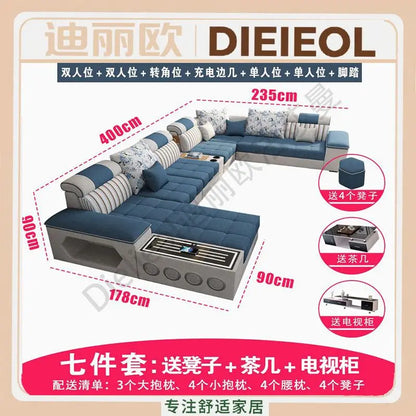 Armrest Electric Sofa Designer Storage Modern Corner Sofa Floor Comfortable Romantic Divani Da Soggiorno House Accessories
