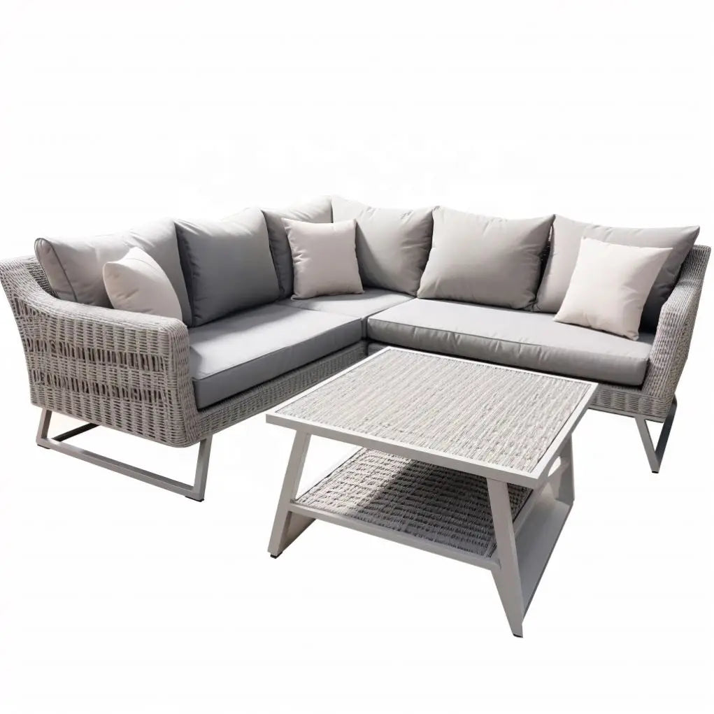 Hot selling outdoor rattan sofa sectional sofa set Rattan  luxury garden furniture patio sets outdoor furniture