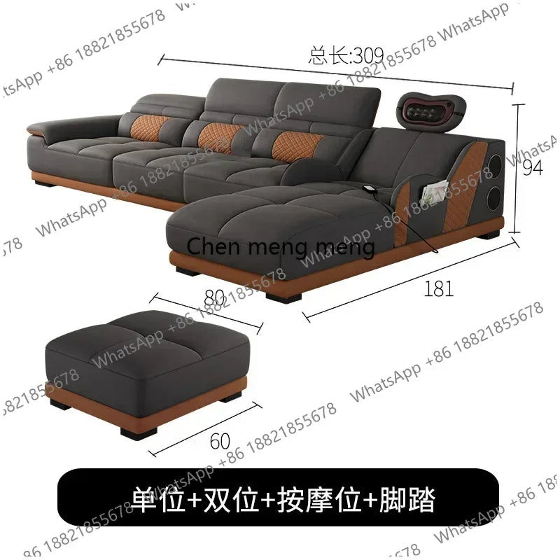 ZHOffice Nordic Modern Living Room Sofas Relaxing European Recliner Sofas Floor Massage Creative Schlafsofa Postmodern Furniture