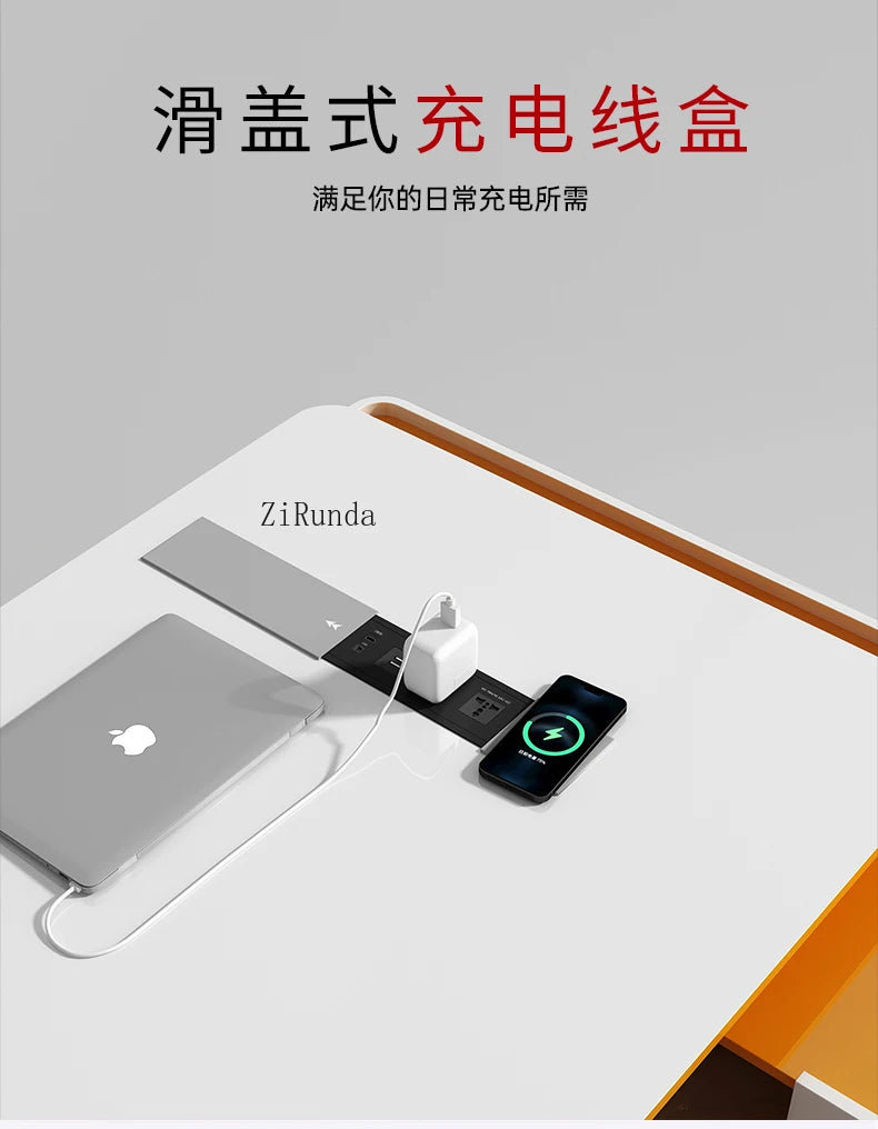 Painted desk simple modern fashion light luxury boss table creative president table and chair combination