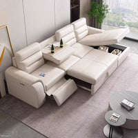 *-/2025  Italian Modern Luxury Leather Recliner Sofa Electric Reclining Sofa Living Room Furniture