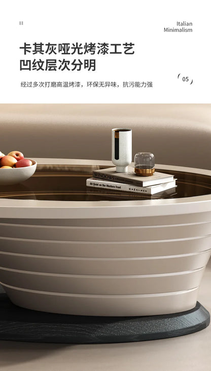 Maison salon moderne simple table basse haut de gamme design créatif lumière table basse de luxe