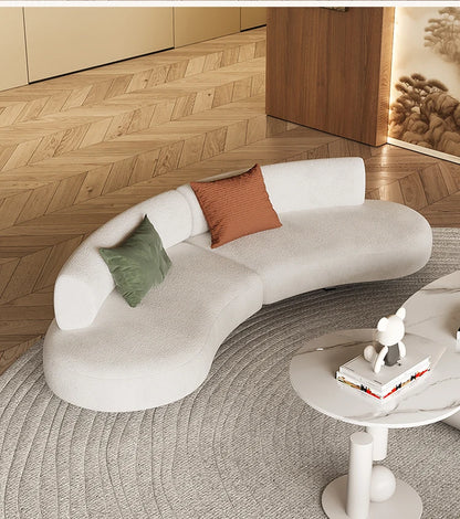 Nordic Light Luxury Curved Sofa Living Room Modern Simple Creative Comfortable Aesthetics Sofa Unusual Leisure Muebles Furniture