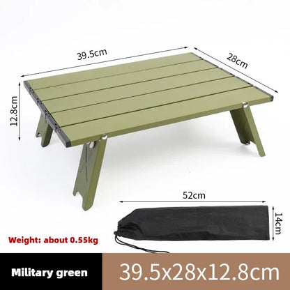 Portable Outdoor Beach Table Ultralight Foldable Camping Table Mini Aluminum Table Garden Party Trip Hiking Table