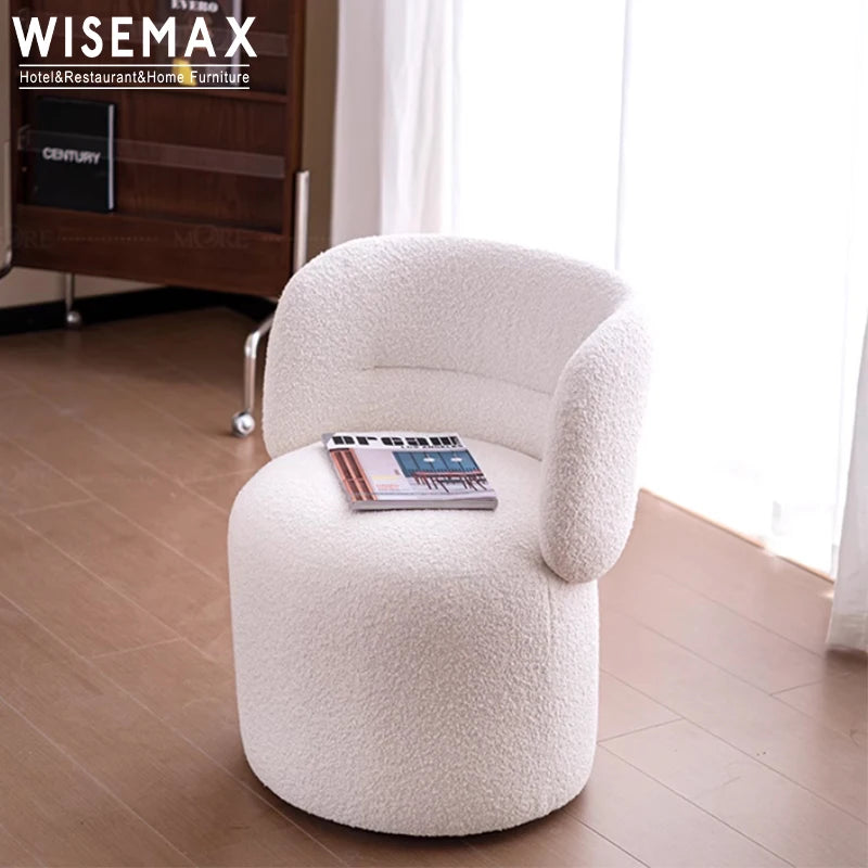 Wooden frame casual coffee chair elegant designer single waiting lounge sofa home living room