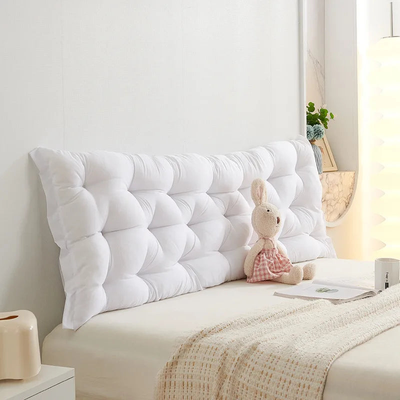 Matte Soft Bag Bedhead Cushion Large Pillow on Silk Bed Double Sofa Tatami Waist Protection and Anti-collision Soft Bags