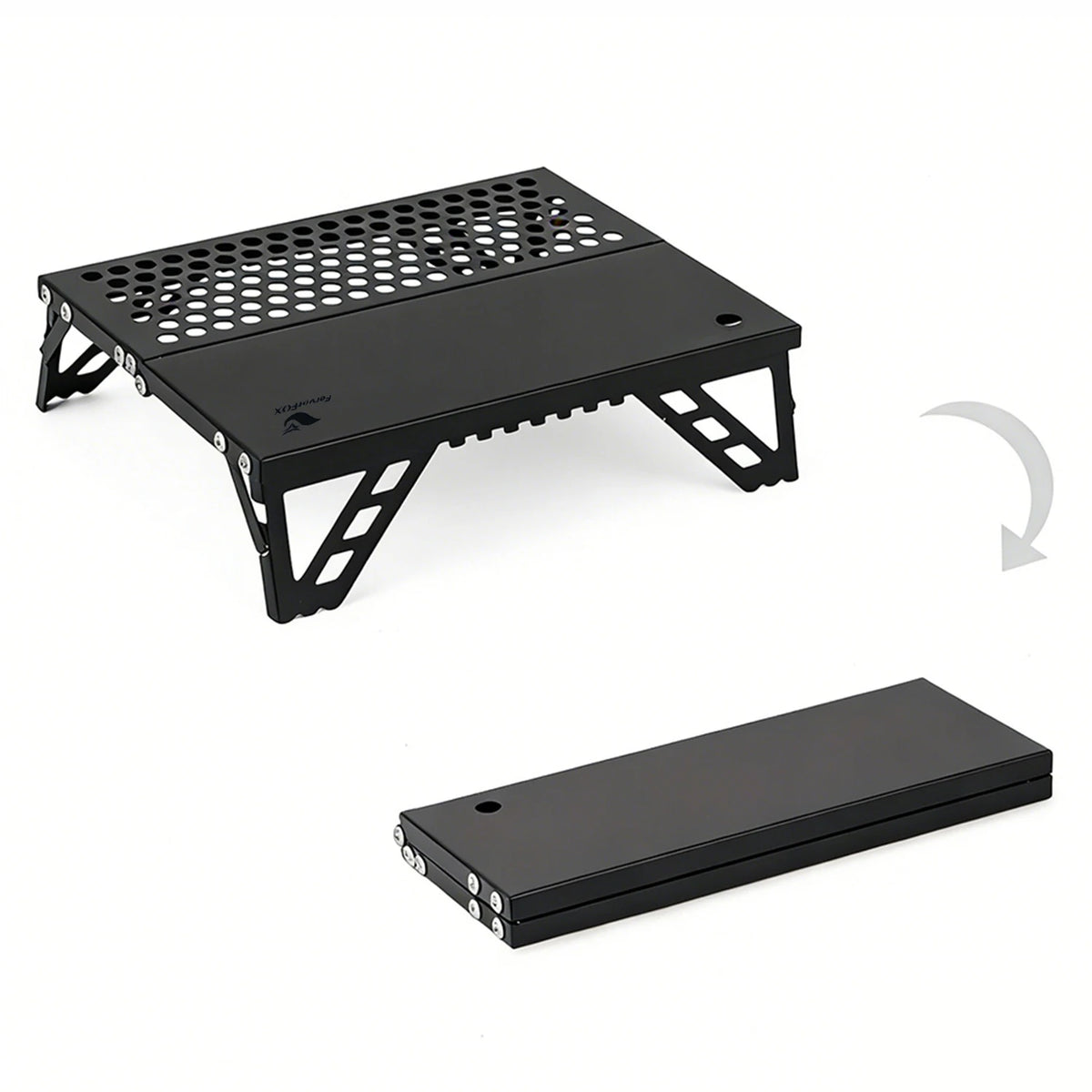 Pocket Mini Table, Foldable Leg Design Aluminum Lightweight Portable Table for Cookware, Camping, Hiking, Fishing