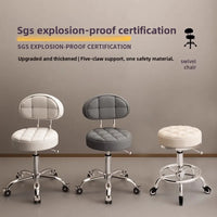 Big work stool hair cutting chair rotating lifting round stool pulley hair salon special beauty stool