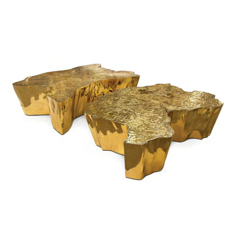High End Villa Living Room Set Curved Sofa Leather Fabric Brass Corner Couch Italian Designer Furniture Sofas Modernos