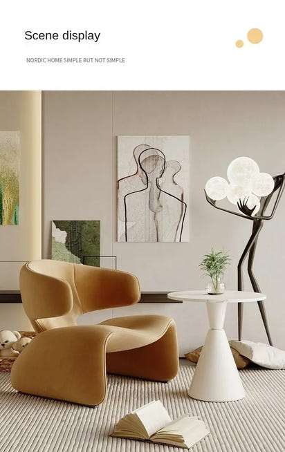 Creative Single Sofa Designer Single Chair Negotiation Table And Chairs Leisure Sofa Rest Area Hotel Sofa Chairs