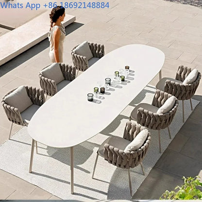 Outdoor Sofa Courtyard Outdoor Garden Terrace Balcony casual Sofa Rattan Woven Rattan Chair Furniture Combination