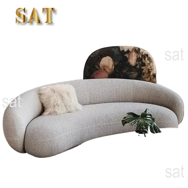 #*a forThrone Living Room Sofas Minimalist Curved Nordic Luxury Lazy Sofa Aesthetic Double Princess Muebles Entrance Hall Furnit