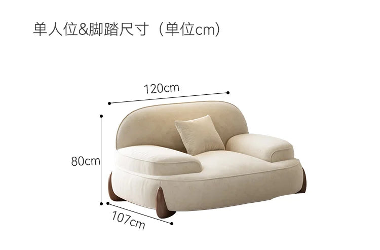 Floor Grande Living Room Sofas Wood Legs Relax Reception Recliner Sofa Minimalista Japanese Divani Soggiorno Furniture Modern