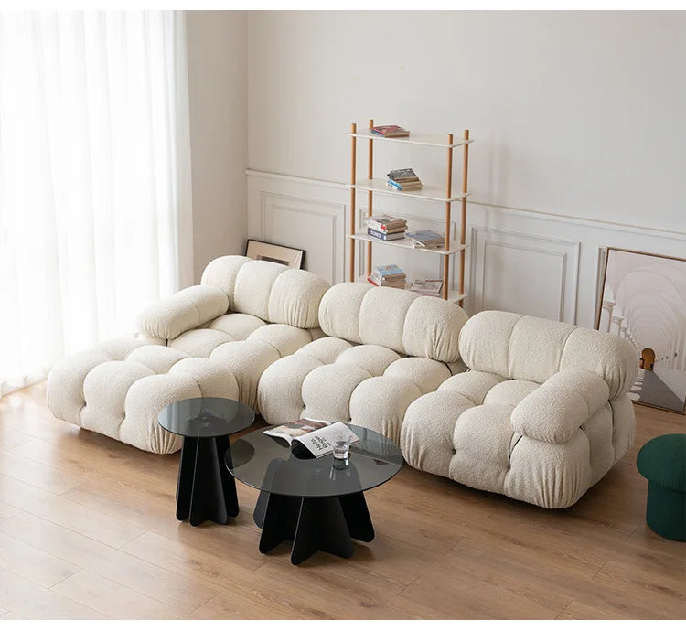 Modular Sofa Set Reclining Sectional Cube Chair Modern Minimalist Nordic Fabric Living Room Furniture for Home Decor Sofas