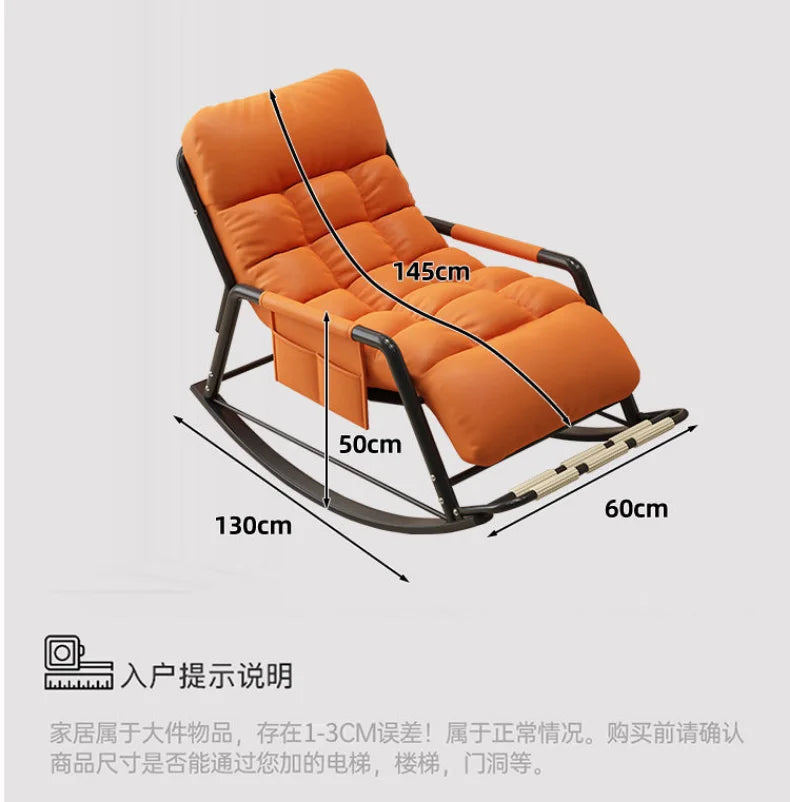 Recliner Rocking Chair Sitting and Sleeping Dual-purpose  Lunch Break Chair Balcony Home Leisure Lazy Sofa Chair Ergonomic
