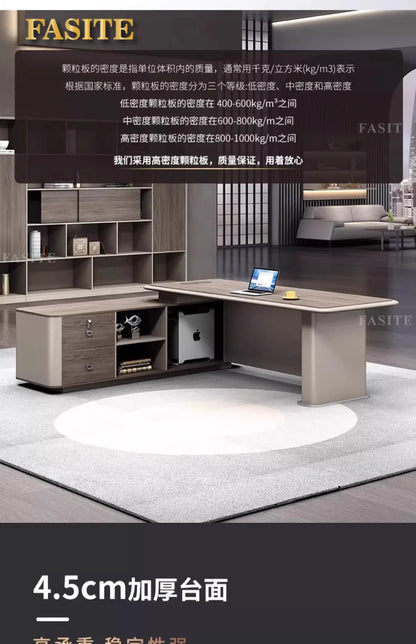 Boss table, desk, simple modern class desk, office table and chair combination