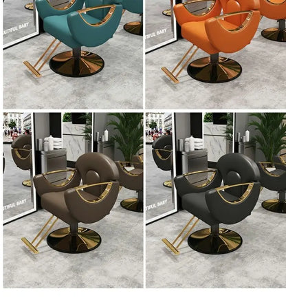 Elegant Beauty Barber Chairs Premium Nordic Style Minimalist Salon Chairs Aesthetic Italian Silla Para Lashista Salon Furniture