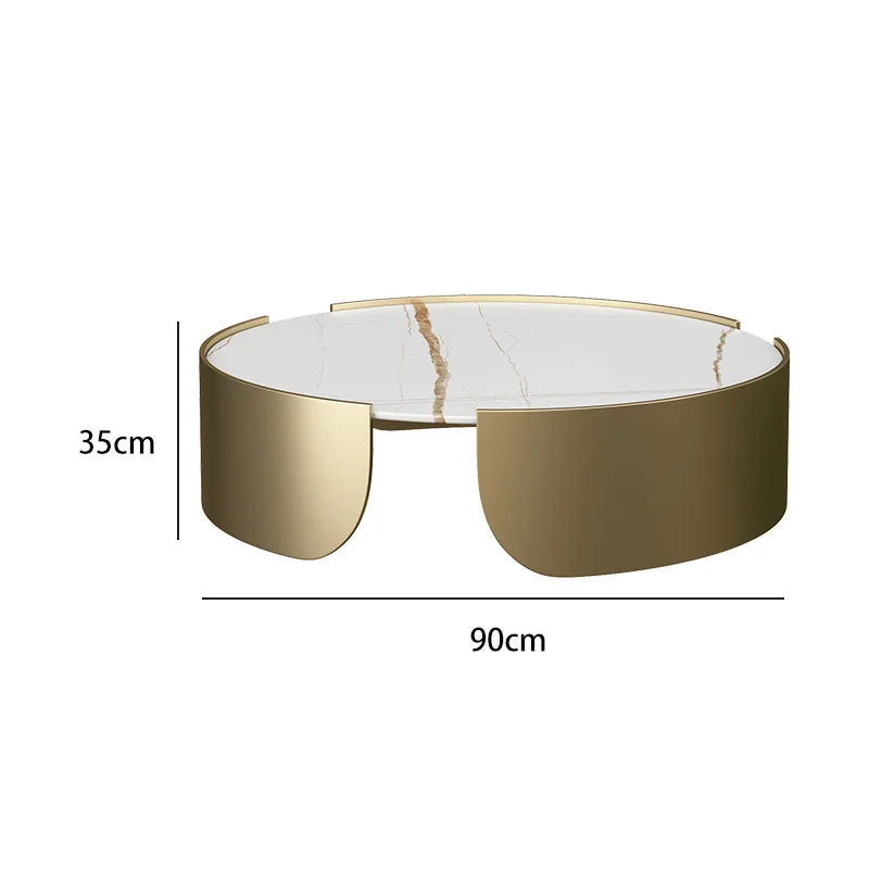 Nordic light luxury living room sofa coffee table combination beauty salon clothing store reception sofa chair small snail sofa