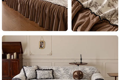 1 Piece Set Plant Stretchable Sofa Cover Non-slip Full Cover Dust Cover Bedroom Living Room Home Decoration 2/3/4 People