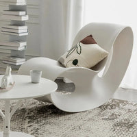 European Plastic Living Room Chairs Creative Rocking Chair Living Room Furniture Lazy Single Sofa Chair Designer Lounge Chair