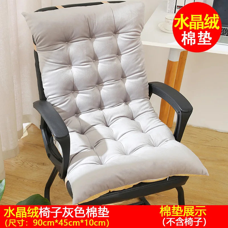 Thickened Chair Pad Backrest Pillow Foldable Bed Headboard Pillow Detachable Washable Modern Simple Style for Autumn And Winter