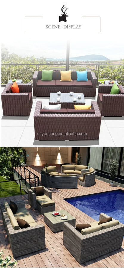 Garden Sets Outdoor Furniture Lounge Corner Outdoor Furniture Outside Garden Furniture Aluminium Pool Sofa