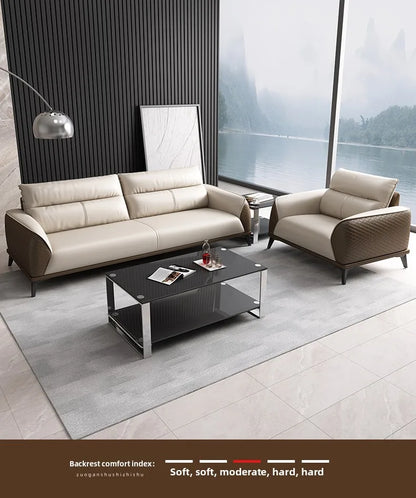 Office Sofa Business Simple Modern Rest Area Three-person Meeting Room Reception Negotiation Coffee Table Combination Office