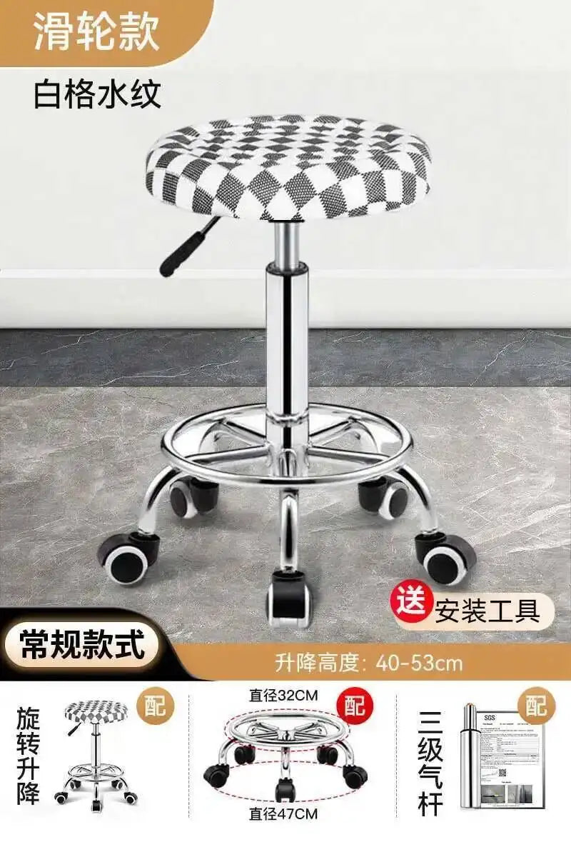 Vintage Bar Chairs Accent Modern Barber Adjustable Office Counter Bar Chairs Nordic High Taburete Silla Furniture YN50BC