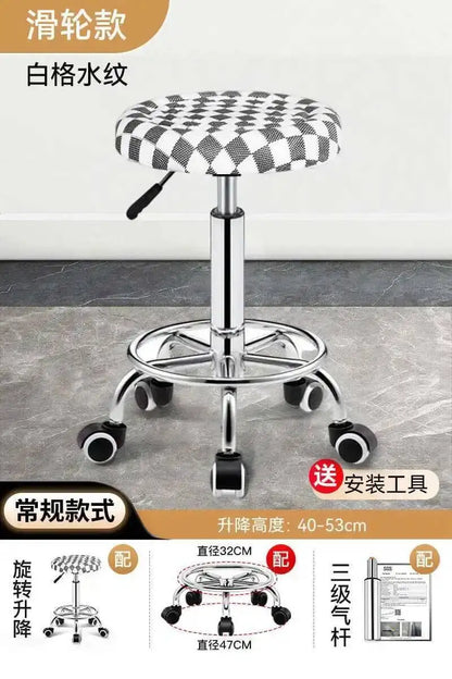 Vintage Bar Chairs Accent Modern Barber Adjustable Office Counter Bar Chairs Nordic High Taburete Silla Furniture YN50BC
