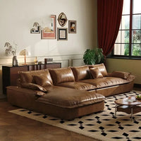 Large Size Leather Living Room Sofas Love Seat Nordic Modern Minimalist Living Room Sofas Relaxing Sillon Cama Trendy Furniture