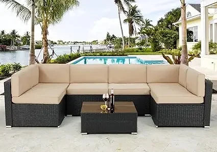 Patio Furniture Set Outdoor Conversation Set Sofa Garden