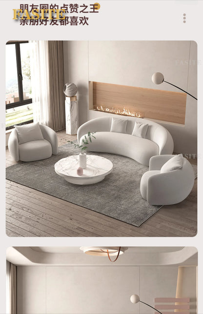 Premium Italian Banana Sofa Minimalist Shaped Sofa Living Room Simple Modern Arc Cashew Sofa