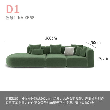 Minimalist modern white sofa