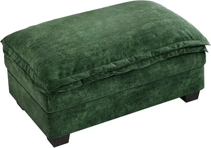 Modular Cloud Couch Sectional Sofa 89",  Modern Deep 2-Seat Loveseat Sofas, Oversized with Movable Ottoman, High Back
