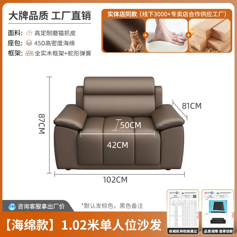 Recliner Loveseat Sofa Office Chair Compressed Cloud Couch Leather Sectional Sofa Bed Folding Modern Divani Sottovuoto Furniture