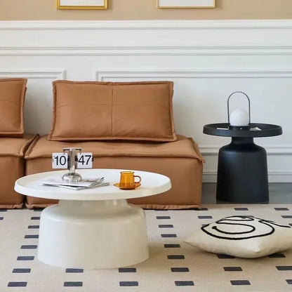 Circular Coffee Tables Nordic Living Room Center Table Modern Side Tea Table Portable Simple Bedroom Nightstand Home Furniture