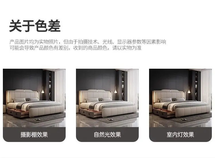 180x200 cm Double bed frame king size frame headboard with 3 drawer storage luxury home bedroom bed queen cama king furniture