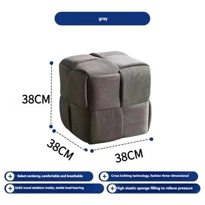 Household door shoes stool fashion small stool simple creative dice stool living room sofa stool pedal stool.