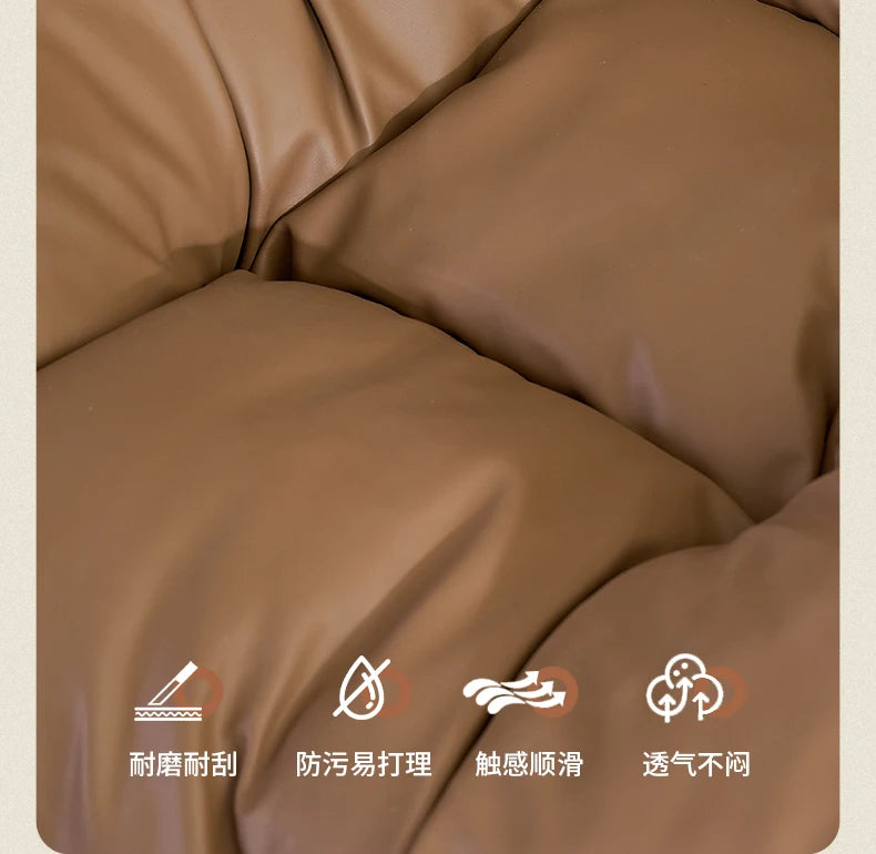 AASingle Sofa Rotating Chair Balcony Living Room Leisure Chair Light Luxury