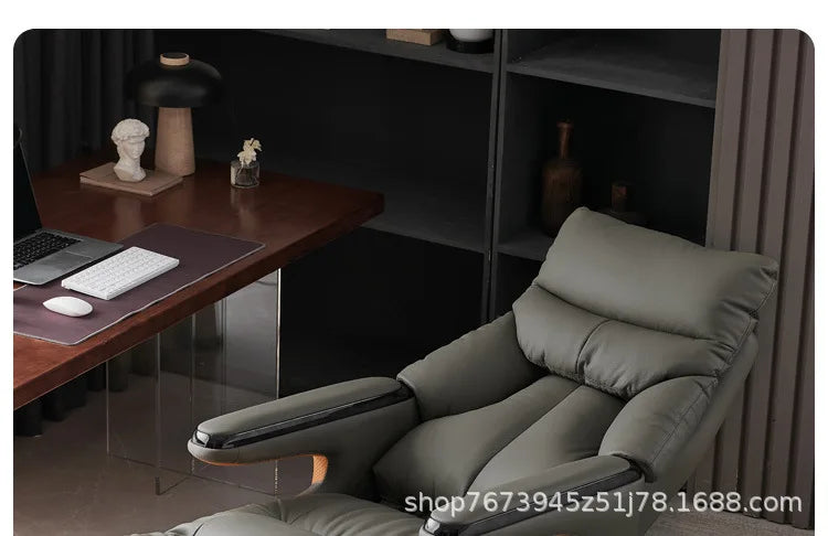 Intelligent electric leather office chair study computer chair president chair high frequency pulse