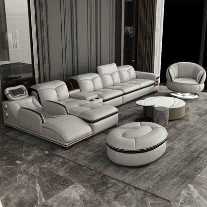 European Luxury Living Room Sofas Home Leisure Sofa Bed Recliner Design Living Room Furniture Modern Corner Smart Massage Sofa