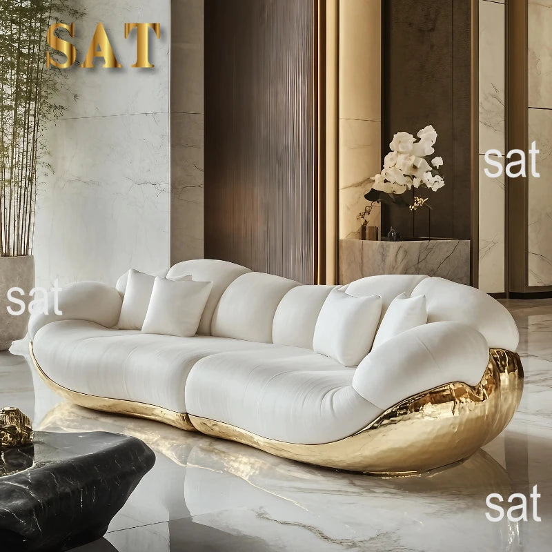 Learning Sofa Villa Italian Light Luxury Furniture High Luxury International Pavilion
