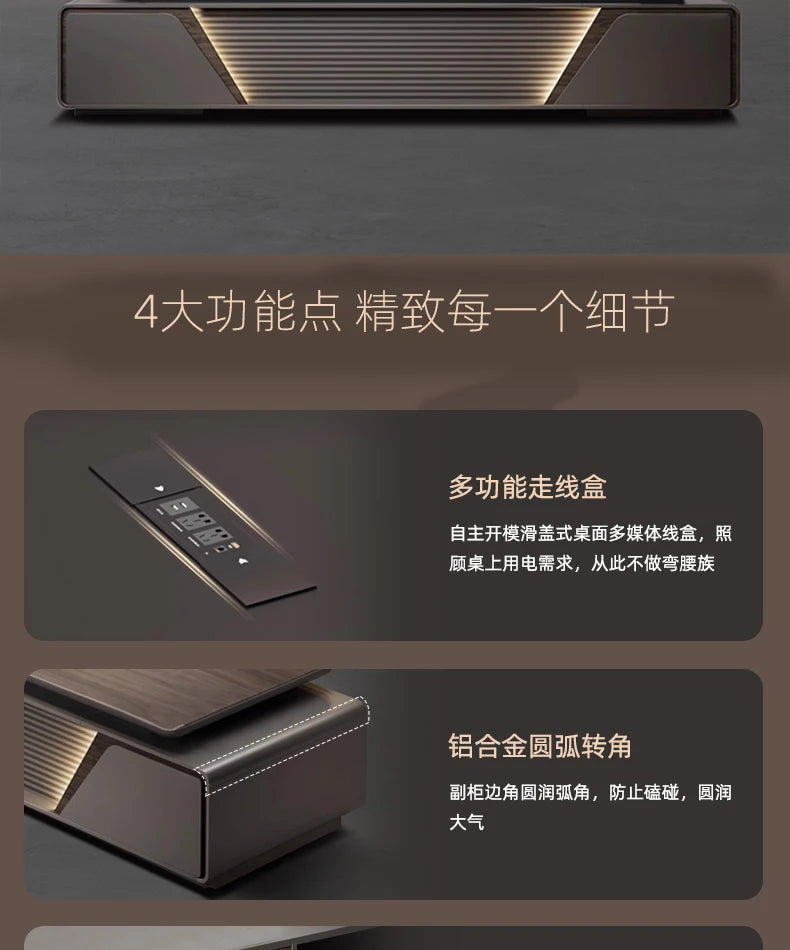Luxury L Shaped OfficeDesks Home Office Writing Desk Modern Computer Desks With Drawers Mid Century Executive Desk Accessories