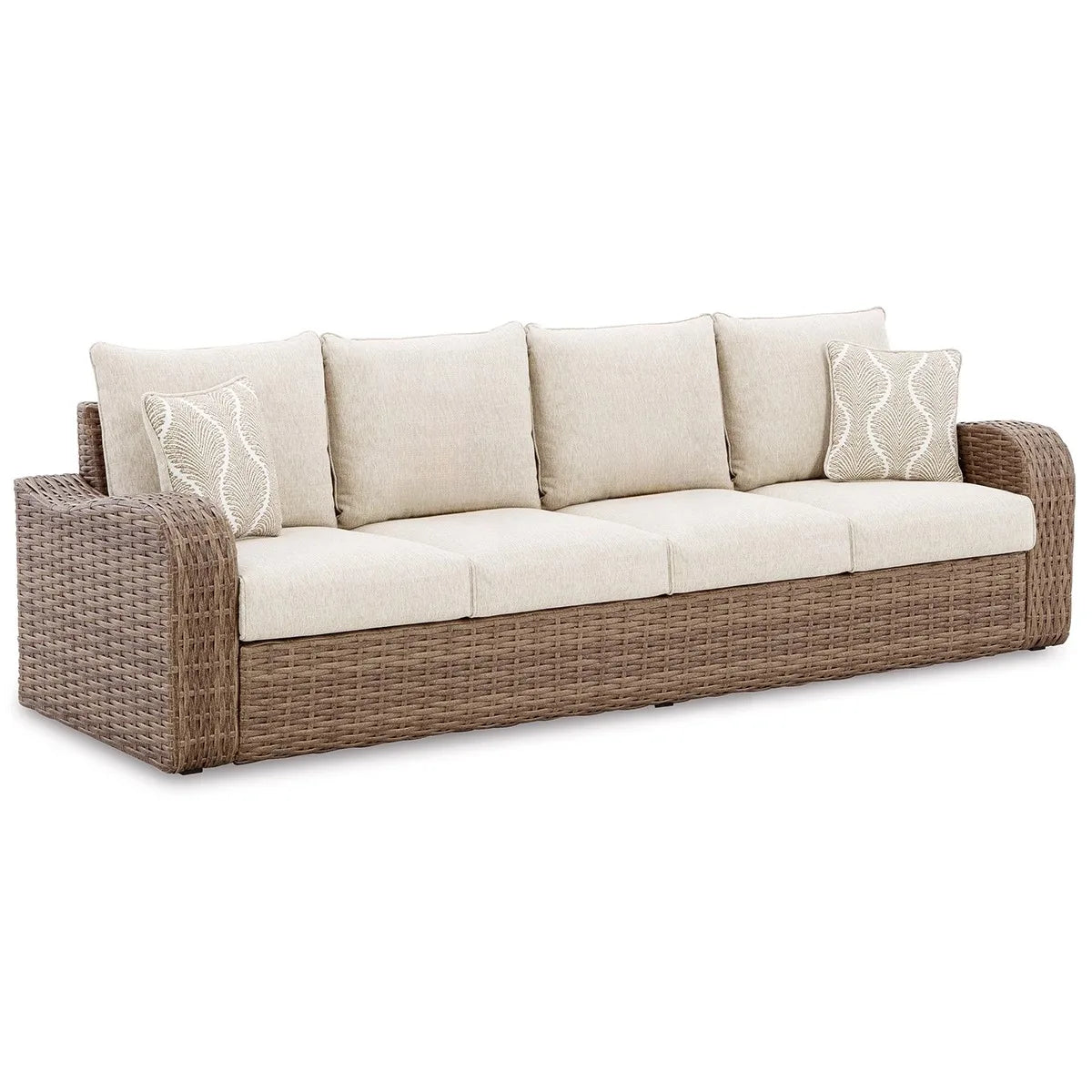 Nordic outdoor villa courtyard leisure sofa simple design milk tea shop cafe outdoor rattan combination furniture